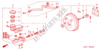 REM HOOFDCILINDER/ HOOFDSPANNING(LH) voor Honda CITY EXI 4 deuren 5-versnellings handgeschakelde versnellingsbak 2003