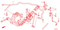 VOOR ONDER ARM/ STABILISATOR VEER  voor Honda JAZZ HYBRID LUXURY 5 deuren CVT versnellingsbak 2015