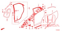 ACHTER PORTIER PANELEN(4DE)  voor Honda CIVIC 1.4 EXECUTIVE TUNER LESS 5 deuren 6-versnellings handgeschakelde versnellingsbak 2014