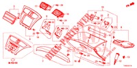 INSTRUMENTEN AFWERKING (COTE DE PASSAGER) (LH) voor Honda CIVIC 1.4 EXECUTIVE TUNER LESS 5 deuren 6-versnellings handgeschakelde versnellingsbak 2014