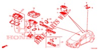 INTERIEUR VERLICHTING  voor Honda CIVIC 1.4 EXECUTIVE TUNER LESS 5 deuren 6-versnellings handgeschakelde versnellingsbak 2014