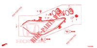 KOPLAMP  voor Honda CIVIC 1.4 EXECUTIVE TUNER LESS 5 deuren 6-versnellings handgeschakelde versnellingsbak 2014