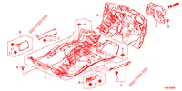 VLOERMAT/ISOLATOR  voor Honda CIVIC 1.4 EXECUTIVE TUNER LESS 5 deuren 6-versnellings handgeschakelde versnellingsbak 2014
