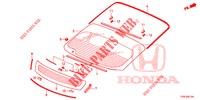 VOOR RUIT/ ACHTER RUIT  voor Honda CIVIC 1.4 EXECUTIVE TUNER LESS 5 deuren 6-versnellings handgeschakelde versnellingsbak 2014