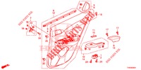 ACHTER PORTIER VOERING(4DE)  voor Honda CIVIC DIESEL 1.6 EXECUTIVE 5 deuren 6-versnellings handgeschakelde versnellingsbak 2015