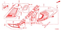 ACHTERLICHT/KENTEKEN LICHT (PGM FI)  voor Honda CIVIC DIESEL 1.6 EXECUTIVE 5 deuren 6-versnellings handgeschakelde versnellingsbak 2015
