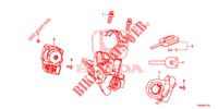 SLEUTEL CILINDER COMPONENTEN  voor Honda CIVIC DIESEL 1.6 EXECUTIVE 5 deuren 6-versnellings handgeschakelde versnellingsbak 2015