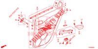 ACHTER PORTIER VOERING(4DE)  voor Honda CIVIC DIESEL 1.6 EXECUTIVE EURO 6 5 deuren 6-versnellings handgeschakelde versnellingsbak 2015
