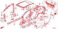 BUITEN PANELEN/ACHTER PANEEL  voor Honda CIVIC DIESEL 1.6 EXECUTIVE EURO 6 5 deuren 6-versnellings handgeschakelde versnellingsbak 2015