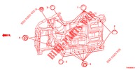 DOORVOERTULLE (INFERIEUR) voor Honda CIVIC DIESEL 1.6 EXECUTIVE EURO 6 5 deuren 6-versnellings handgeschakelde versnellingsbak 2015