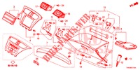 INSTRUMENTEN AFWERKING (COTE DE PASSAGER) (LH) voor Honda CIVIC DIESEL 1.6 EXECUTIVE EURO 6 5 deuren 6-versnellings handgeschakelde versnellingsbak 2015