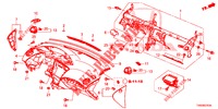 INSTRUMENTEN PANEEL BOVEN (LH) voor Honda CIVIC DIESEL 1.6 EXECUTIVE EURO 6 5 deuren 6-versnellings handgeschakelde versnellingsbak 2015