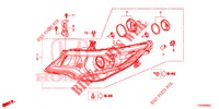 KOPLAMP  voor Honda CIVIC DIESEL 1.6 EXECUTIVE EURO 6 5 deuren 6-versnellings handgeschakelde versnellingsbak 2015