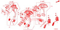 PEDAAL (LH) voor Honda CIVIC DIESEL 1.6 EXECUTIVE EURO 6 5 deuren 6-versnellings handgeschakelde versnellingsbak 2015