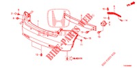 ACHTER BUMPER  voor Honda CIVIC DIESEL 1.6 EXECUTIVE 5 deuren 6-versnellings handgeschakelde versnellingsbak 2013