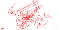 ACHTER PORTIER VOERING(4DE)  voor Honda CIVIC DIESEL 1.6 EXECUTIVE 5 deuren 6-versnellings handgeschakelde versnellingsbak 2013