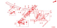 ACHTERLICHT/KENTEKEN LICHT (PGM FI)  voor Honda CIVIC DIESEL 1.6 EXECUTIVE 5 deuren 6-versnellings handgeschakelde versnellingsbak 2013