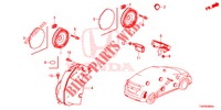 ANTENNE/LUIDSPREKER  voor Honda CIVIC DIESEL 1.6 EXECUTIVE 5 deuren 6-versnellings handgeschakelde versnellingsbak 2013