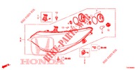 KOPLAMP  voor Honda CIVIC DIESEL 1.6 EXECUTIVE 5 deuren 6-versnellings handgeschakelde versnellingsbak 2013