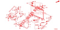 RADIATOR SLANG/RESERVETANK (DIESEL) (1.6L) voor Honda CIVIC DIESEL 1.6 EXECUTIVE 5 deuren 6-versnellings handgeschakelde versnellingsbak 2013