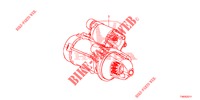 STARTMOTOR (DENSO) (DIESEL) (1.6L) voor Honda CIVIC DIESEL 1.6 EXECUTIVE 5 deuren 6-versnellings handgeschakelde versnellingsbak 2013