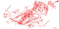 VLOERMAT/ISOLATOR  voor Honda CIVIC DIESEL 1.6 EXECUTIVE 5 deuren 6-versnellings handgeschakelde versnellingsbak 2013