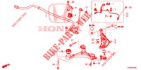 VOOR KNOKKEL  voor Honda CIVIC DIESEL 1.6 EXECUTIVE 5 deuren 6-versnellings handgeschakelde versnellingsbak 2013