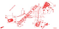 ACHTER PORTIER SLOTEN/BUITEN HENDEL  voor Honda CIVIC 1.8 EXECUTIVE 5 deuren 6-versnellings handgeschakelde versnellingsbak 2015