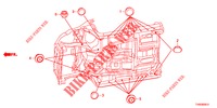 DOORVOERTULLE (INFERIEUR) voor Honda CIVIC 1.8 EXECUTIVE 5 deuren 6-versnellings handgeschakelde versnellingsbak 2015