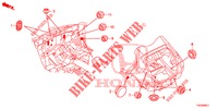 DOORVOERTULLE (ARRIERE) voor Honda CIVIC 1.8 EXECUTIVE 5 deuren 6-versnellings handgeschakelde versnellingsbak 2012