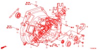 KOPPELING BEHUIZING  voor Honda CIVIC 1.8 EXECUTIVE 5 deuren 6-versnellings handgeschakelde versnellingsbak 2012