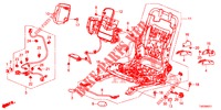 V. ZITTING COMPONENTEN (G.) (HAUTEUR MANUELLE) voor Honda CIVIC 1.8 EXECUTIVE 5 deuren 6-versnellings handgeschakelde versnellingsbak 2012