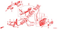 ACHTER PORTIER SLOTEN/BUITEN HENDEL  voor Honda CIVIC  1.0 COMFORT 5 deuren 6-versnellings handgeschakelde versnellingsbak 2017