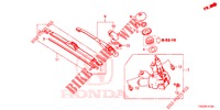 ACHTER RUITEWISSER  voor Honda CIVIC  1.0 COMFORT 5 deuren 6-versnellings handgeschakelde versnellingsbak 2017