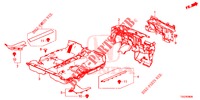 VLOERMAT/ISOLATOR  voor Honda CIVIC  1.0 COMFORT 5 deuren 6-versnellings handgeschakelde versnellingsbak 2017