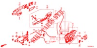 ACHTER PORTIER SLOTEN/BUITEN HENDEL  voor Honda CIVIC  1.0 COMFORT 5 deuren CVT versnellingsbak 2017