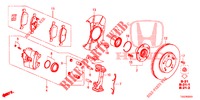 VOOR REM (2) voor Honda CIVIC  1.0 COMFORT 5 deuren CVT versnellingsbak 2017
