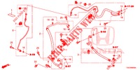AIRCONDITIONER (FLEXIBLES/TUYAUX) (1,0 L) (LH) voor Honda CIVIC 1.0 EXECUTIVE NAVI 5 deuren 6-versnellings handgeschakelde versnellingsbak 2017