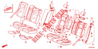 ACHTER ZITTING/VEILIGHEIDSGORDEL(2DE)  voor Honda CIVIC 1.0 EXECUTIVE NAVI 5 deuren CVT versnellingsbak 2017