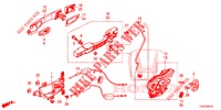 ACHTER PORTIER SLOTEN/BUITEN HENDEL  voor Honda CIVIC  1.0 ENTRY 5 deuren 6-versnellings handgeschakelde versnellingsbak 2018
