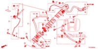 AIRCONDITIONER (FLEXIBLES/TUYAUX) (1,0 L) (LH) voor Honda CIVIC  1.0 ENTRY 5 deuren 6-versnellings handgeschakelde versnellingsbak 2018