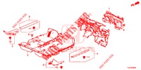 VLOERMAT/ISOLATOR  voor Honda CIVIC  1.0 ENTRY 5 deuren 6-versnellings handgeschakelde versnellingsbak 2018
