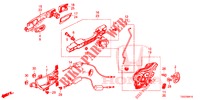ACHTER PORTIER SLOTEN/BUITEN HENDEL  voor Honda CIVIC 1.0 MID 5 deuren 6-versnellings handgeschakelde versnellingsbak 2018