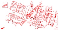 ACHTER ZITTING/VEILIGHEIDSGORDEL(2DE)  voor Honda CIVIC 1.0 MID 5 deuren 6-versnellings handgeschakelde versnellingsbak 2018