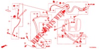 AIRCONDITIONER (FLEXIBLES/TUYAUX) (1,0 L) (LH) voor Honda CIVIC 1.0 MID 5 deuren 6-versnellings handgeschakelde versnellingsbak 2018