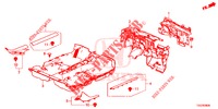 VLOERMAT/ISOLATOR  voor Honda CIVIC 1.0 MID 5 deuren 6-versnellings handgeschakelde versnellingsbak 2018