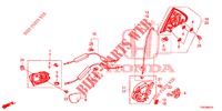 ACHTER PORTIER SLOTEN/BUITEN HENDEL  voor Honda NSX 3.5 FIF 2 deuren DCT 2019