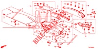 ACHTERKLEP VOERING/ ACHTER PANEEL VOERING(2DE)  voor Honda NSX 3.5 FIF 2 deuren DCT 2019