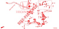 VOOR KNOKKEL  voor Honda CIVIC 1.8 EXECUTIVE TUNER LESS 5 deuren 5-traps automatische versnellingsbak 2013
