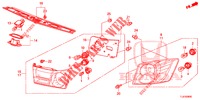 ACHTERLICHT/KENTEKEN LICHT (PGM FI)  voor Honda ACCORD TOURER 2.0 S 5 deuren 6-versnellings handgeschakelde versnellingsbak 2015